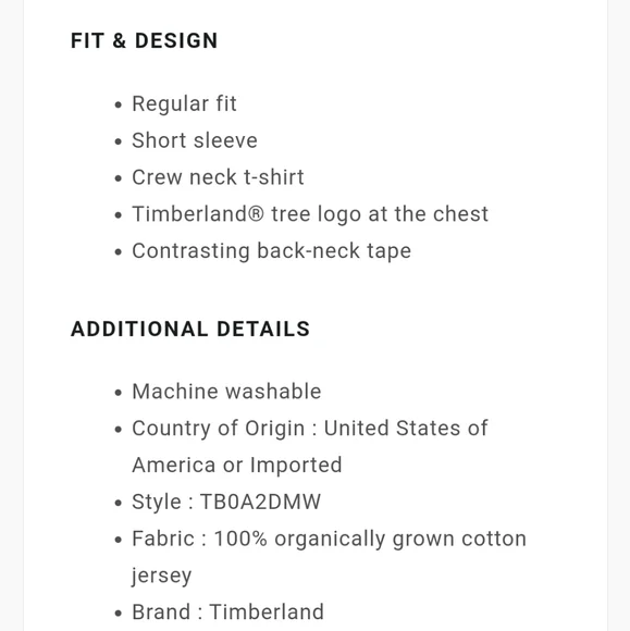 Timberland Shirt - Picture 7 of 8